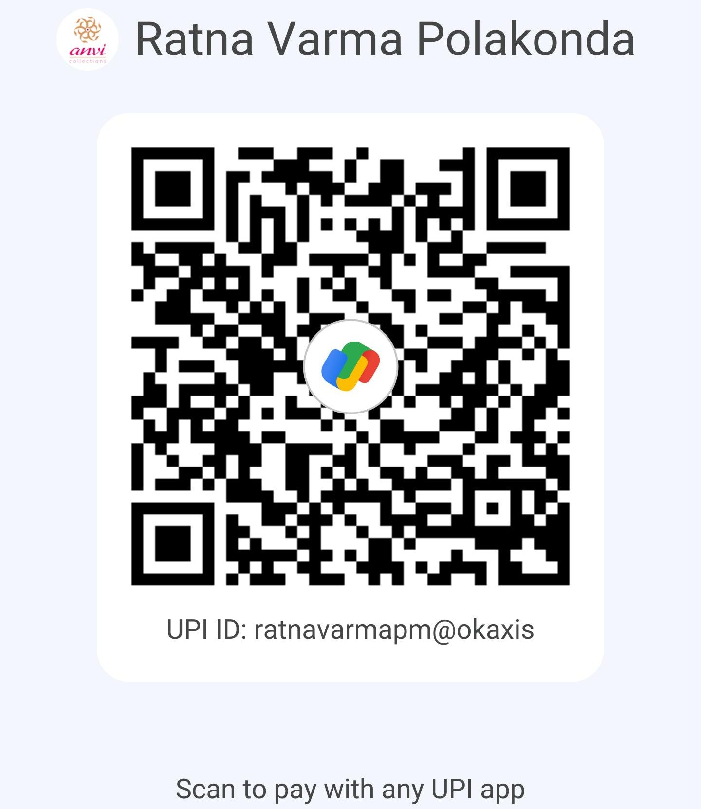 Anvi Collections UPI QR Code